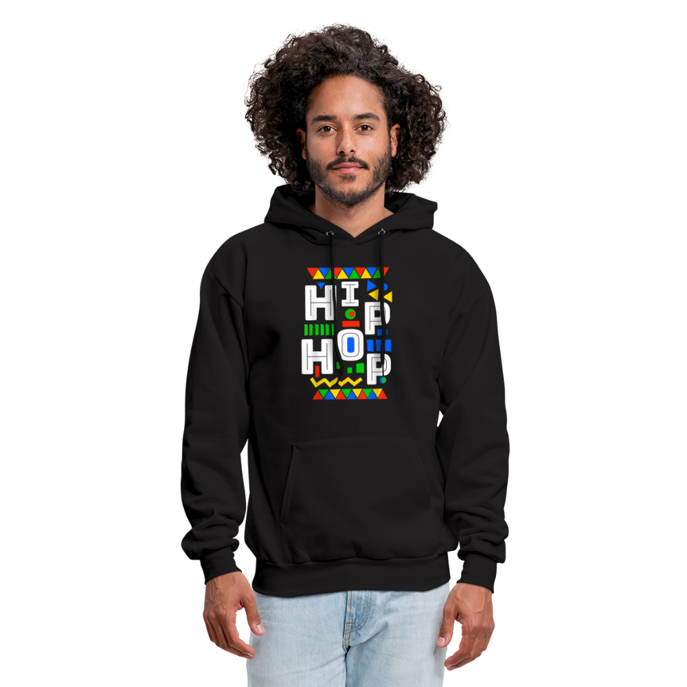 80s HipHop Men's Hoodie - black