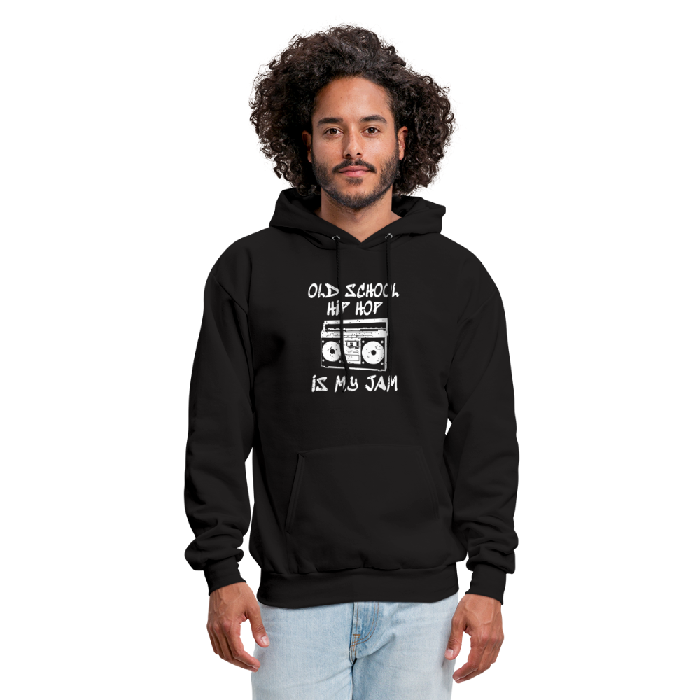 Old School Hip Hop Hoodie - black