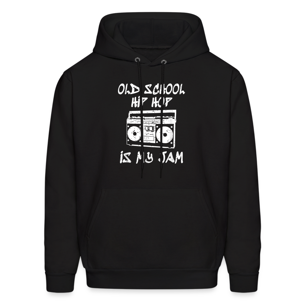 Old School Hip Hop Hoodie - black