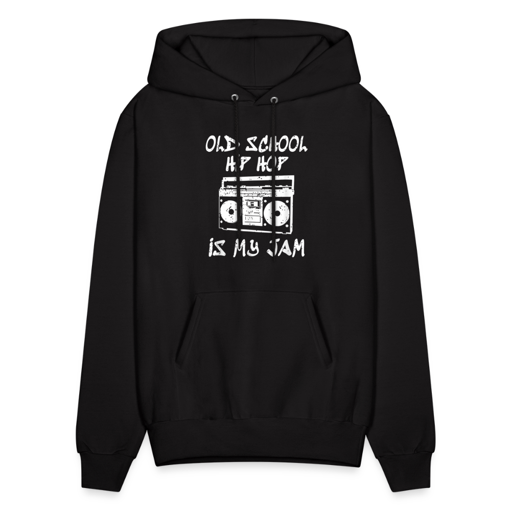 Old School Hip Hop Hoodie - black
