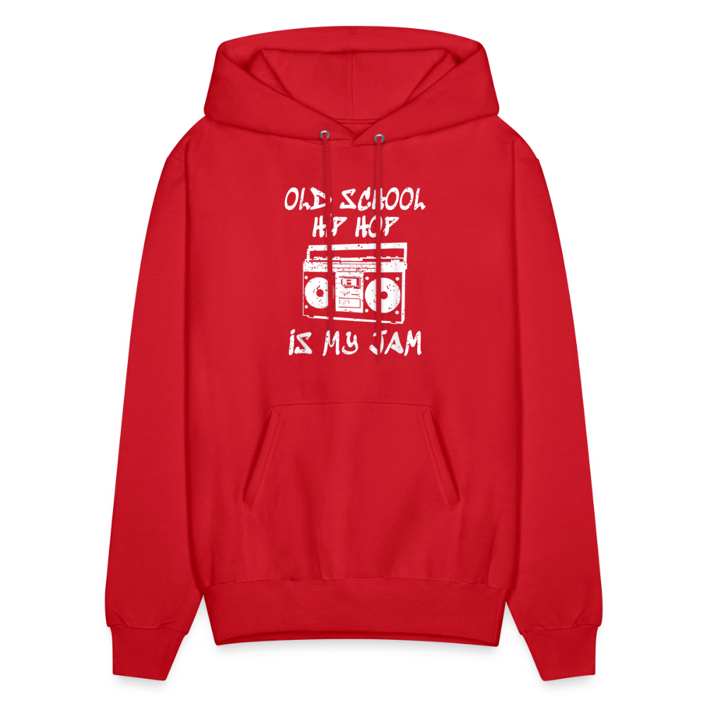 Old School Hip Hop Hoodie - red