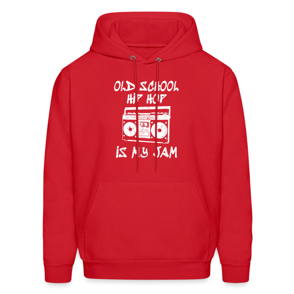 Old School Hip Hop Hoodie - red