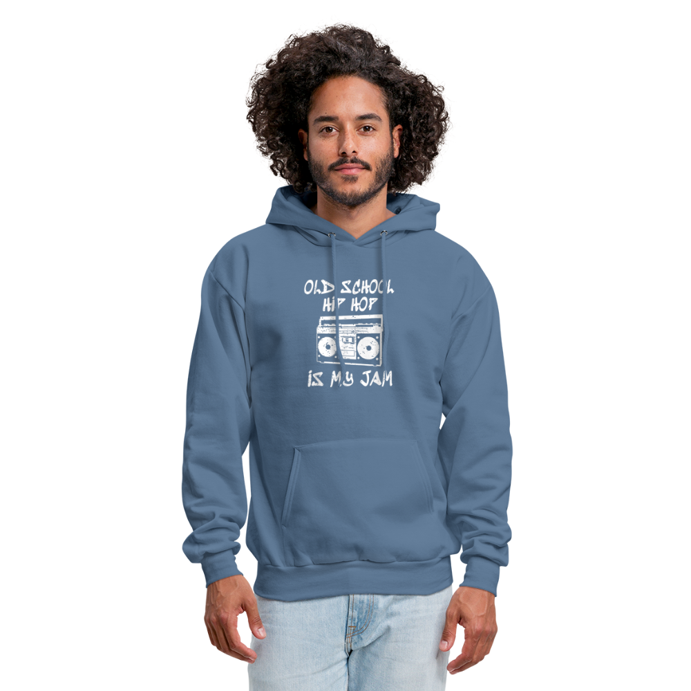 Old School Hip Hop Hoodie - denim blue