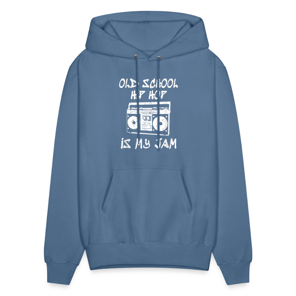 Old School Hip Hop Hoodie - denim blue