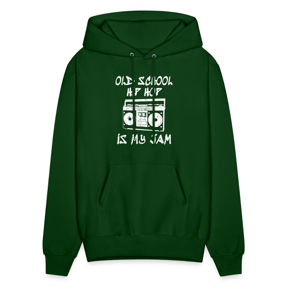Old School Hip Hop Hoodie - forest green