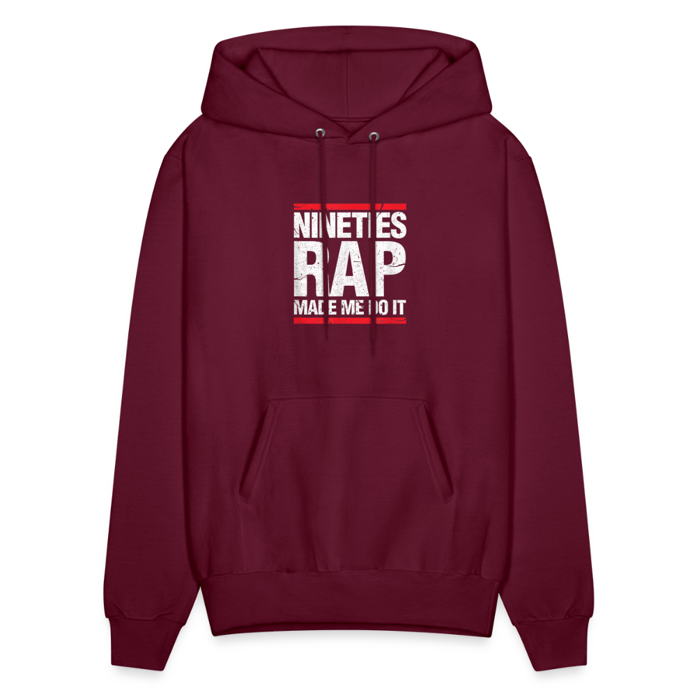 90s Rap Hoodie - burgundy
