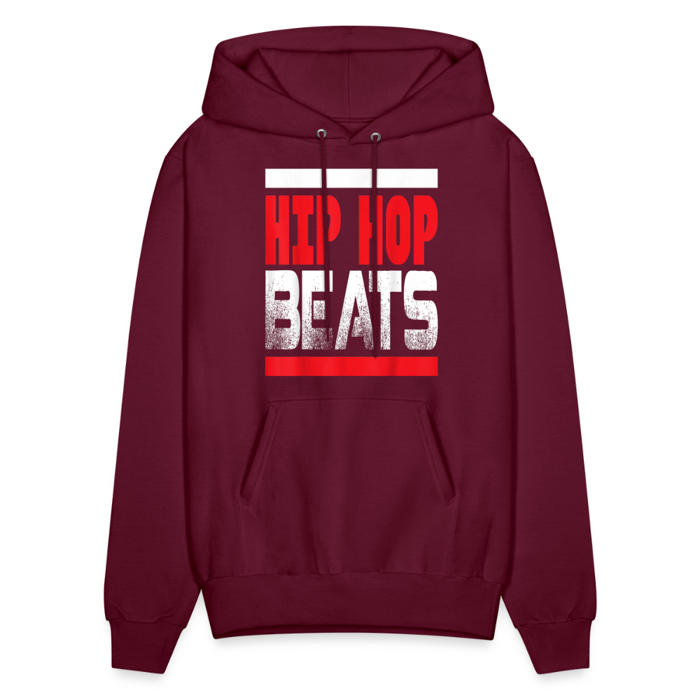 Hip Hop Beats Hoodie - burgundy