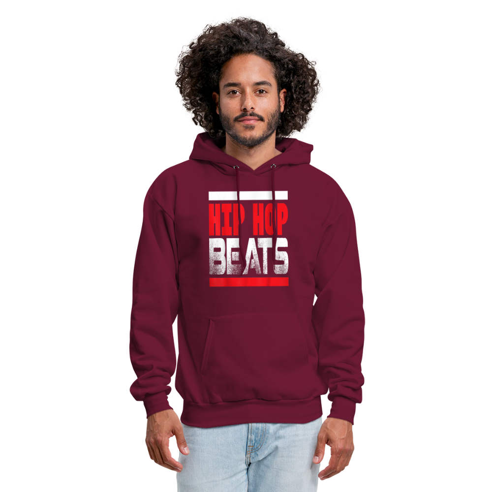 Hip Hop Beats Hoodie - burgundy