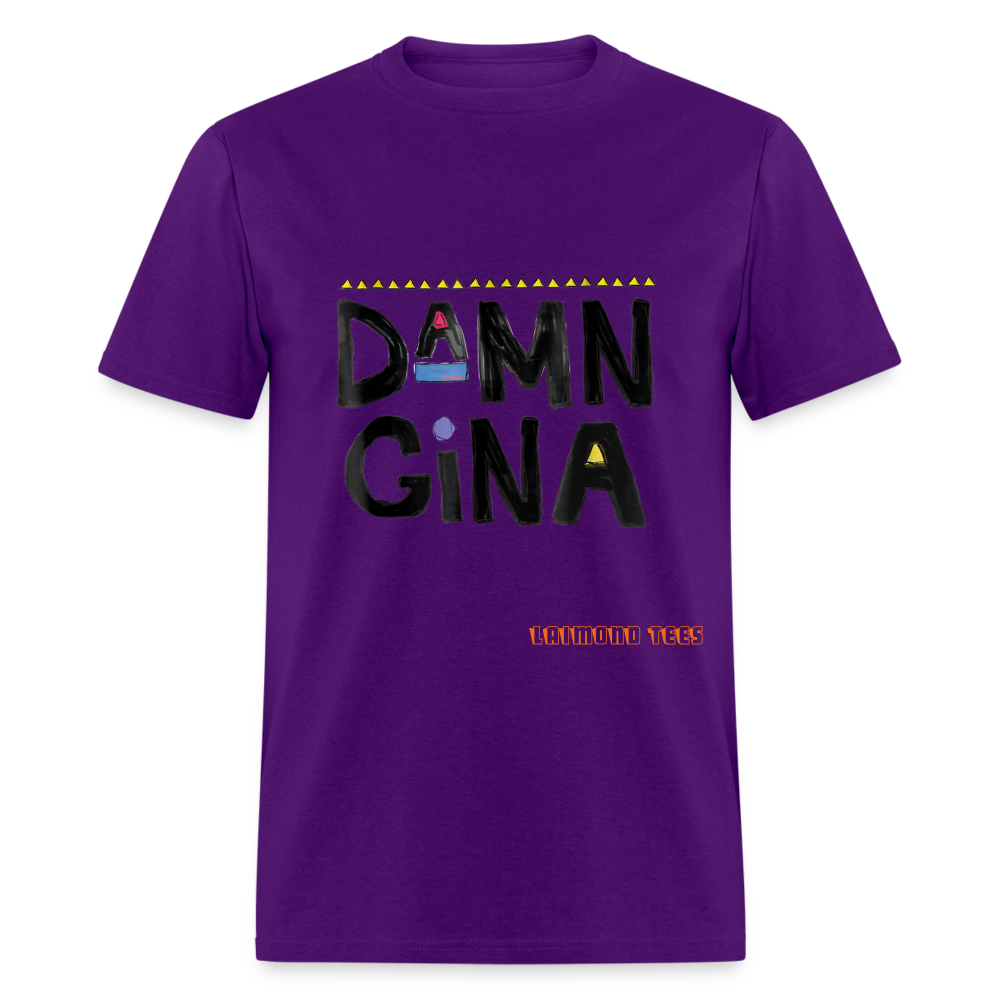 Damn Gina Unisex Classic T-Shirt - purple