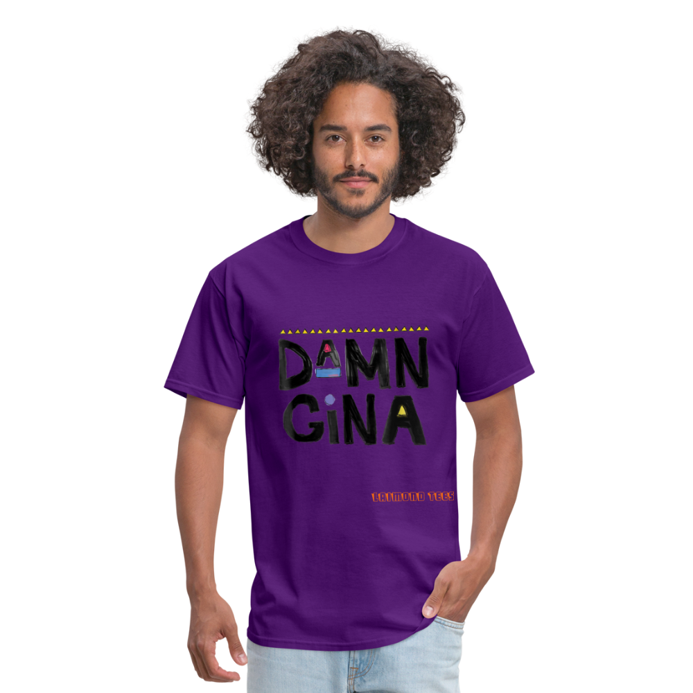 Damn Gina Unisex Classic T-Shirt - purple