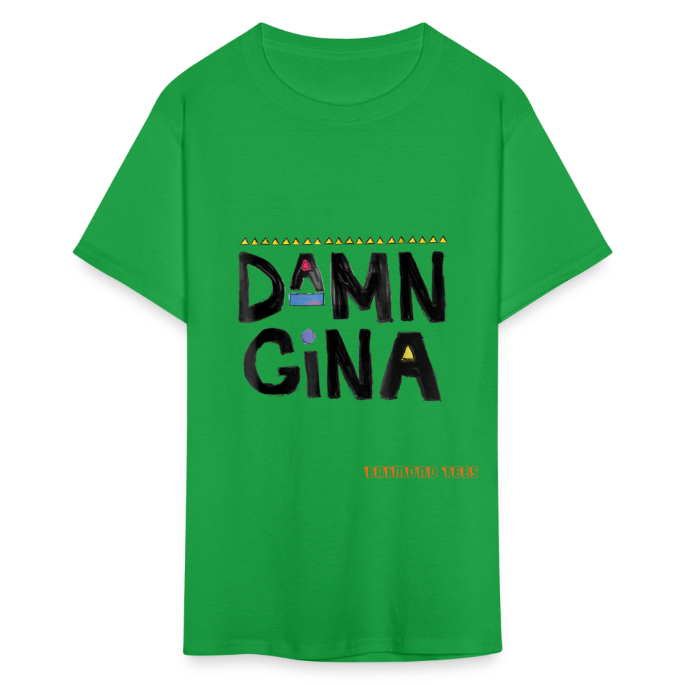 Damn Gina Unisex Classic T-Shirt - bright green