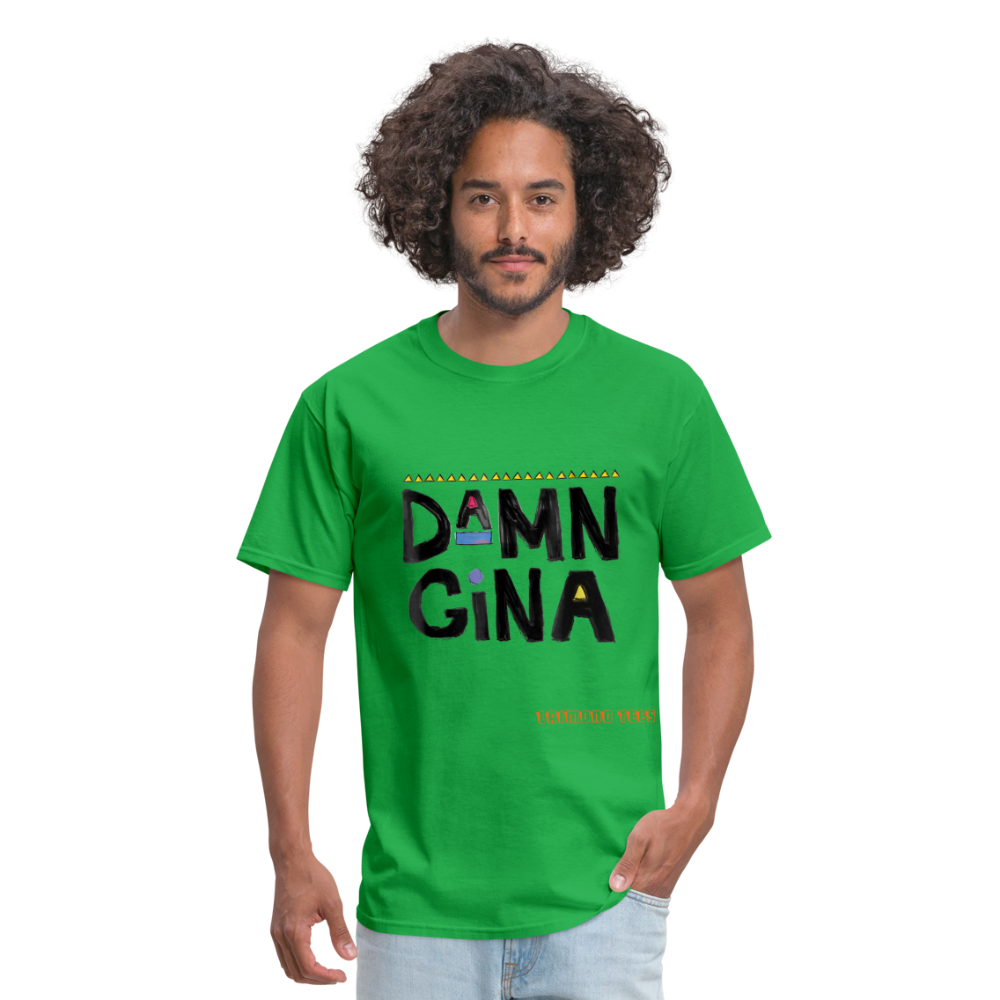 Damn Gina Unisex Classic T-Shirt - bright green