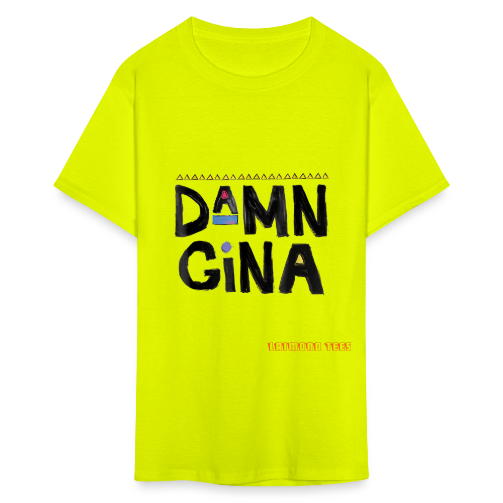Damn Gina Unisex Classic T-Shirt - safety green