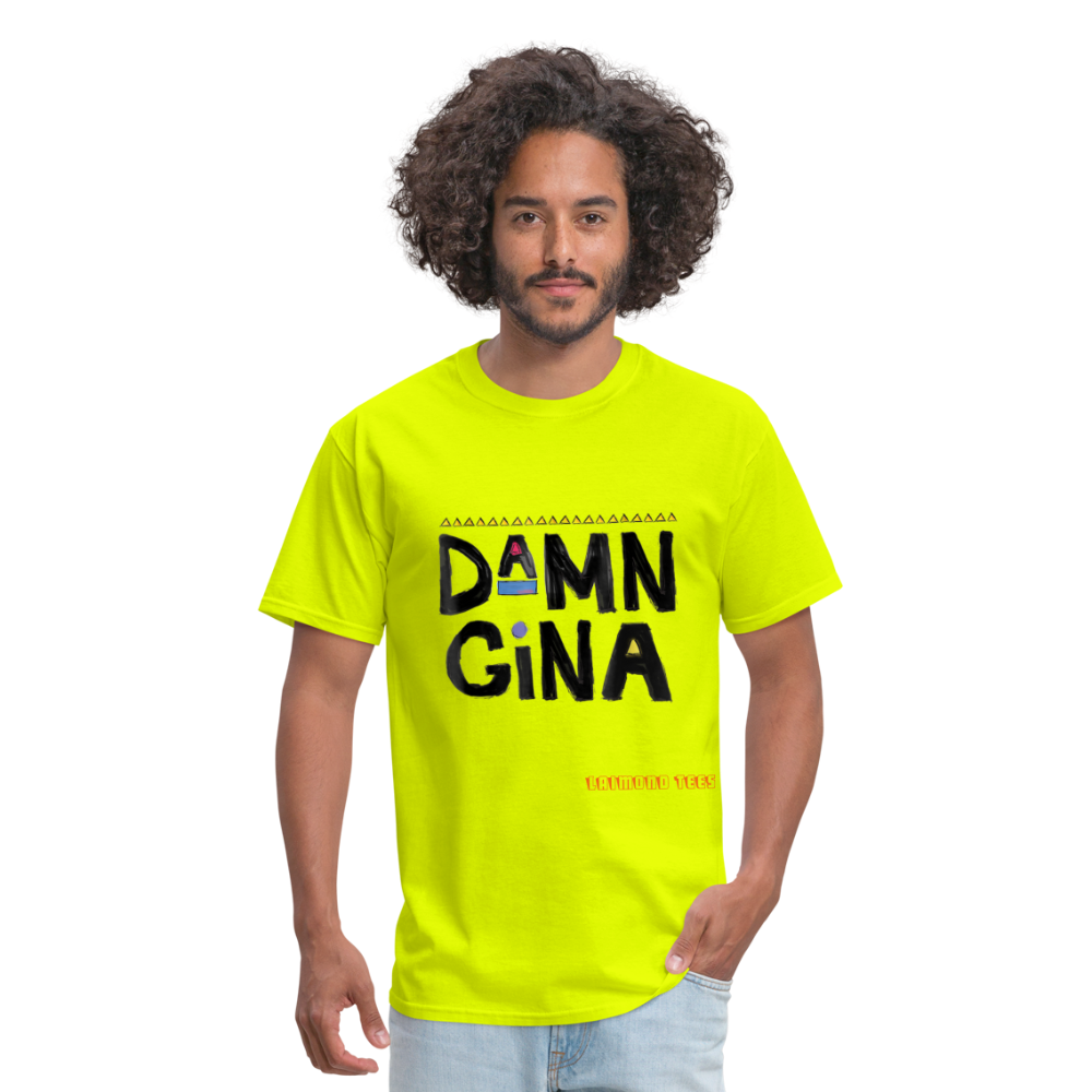 Damn Gina Unisex Classic T-Shirt - safety green