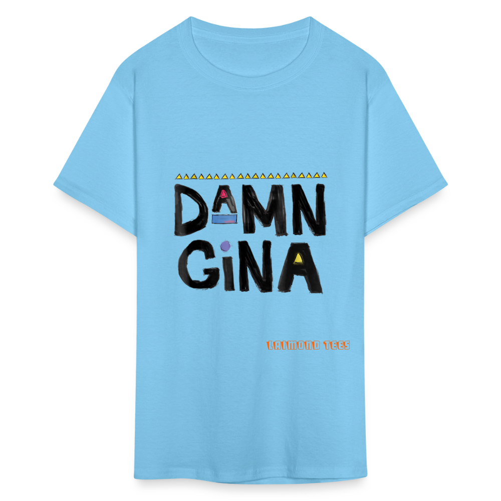 Damn Gina Unisex Classic T-Shirt - aquatic blue