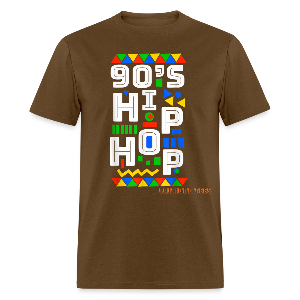 90s Hip Hop Unisex Classic T-Shirt - brown