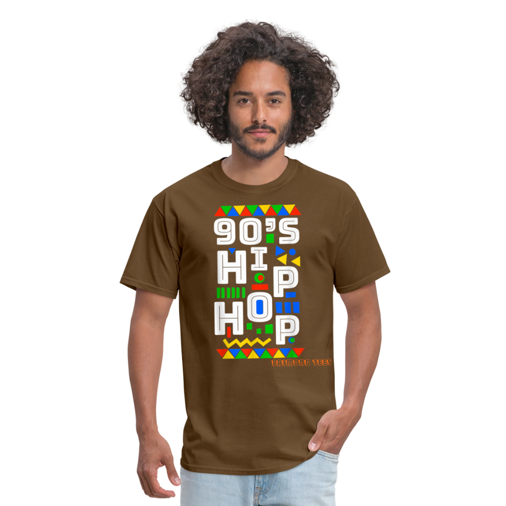 90s Hip Hop Unisex Classic T-Shirt - brown