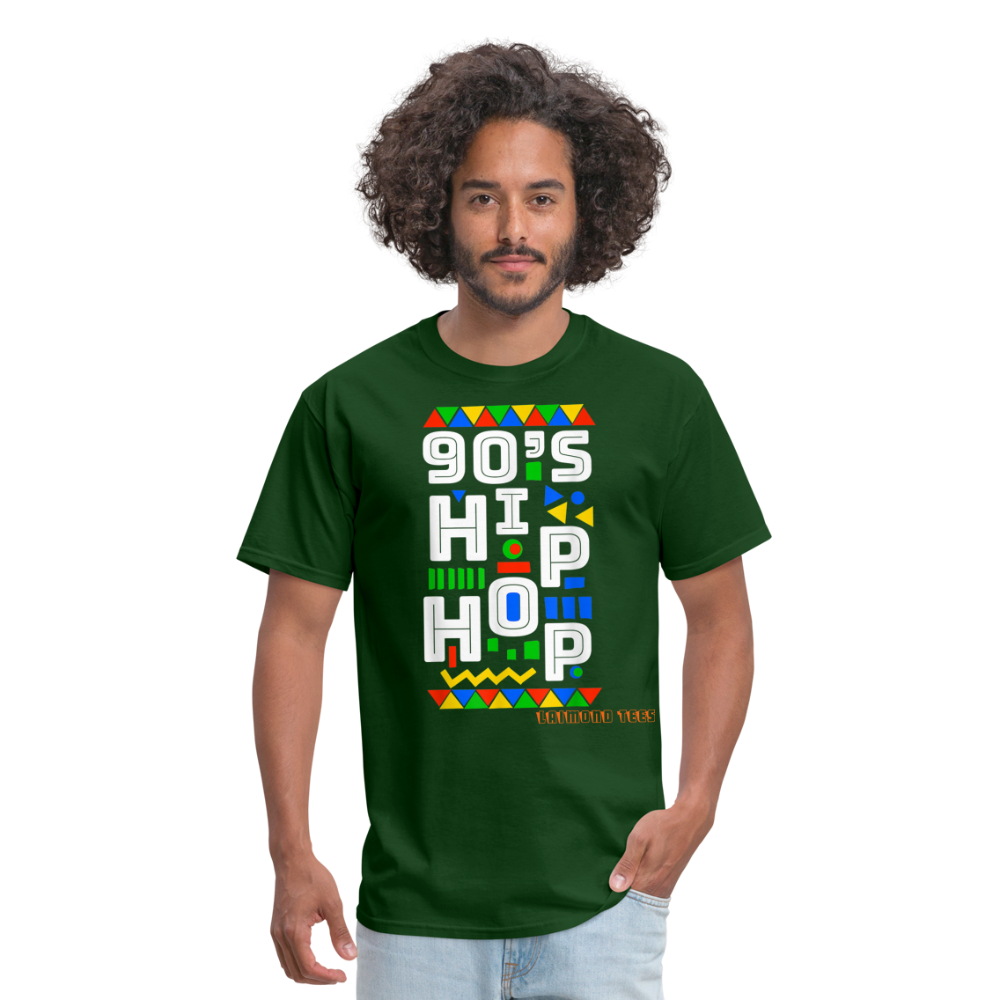 90s Hip Hop Unisex Classic T-Shirt - forest green