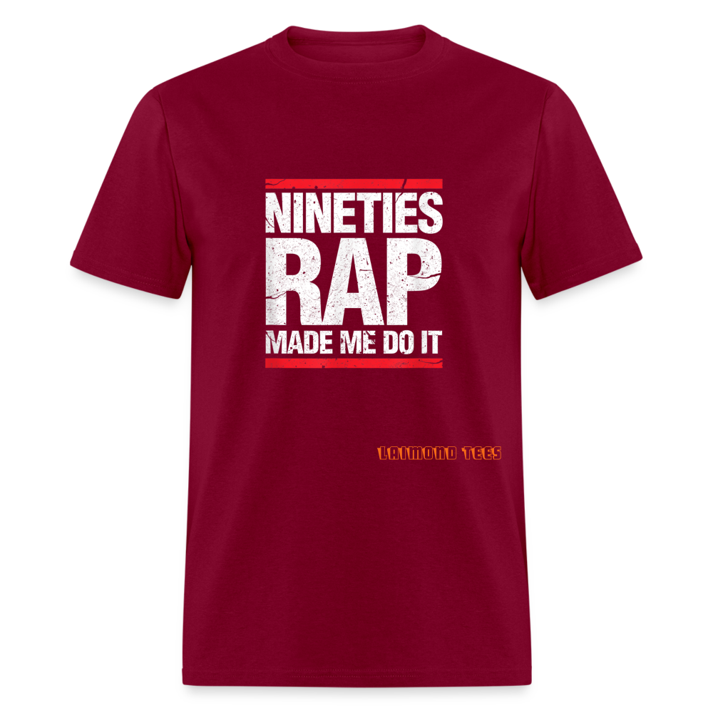 Nineties Rap Unisex Classic T-Shirt - burgundy