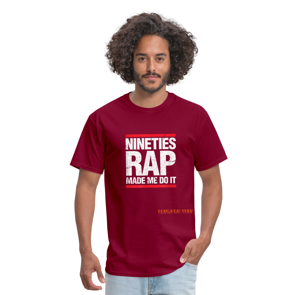 Nineties Rap Unisex Classic T-Shirt - burgundy