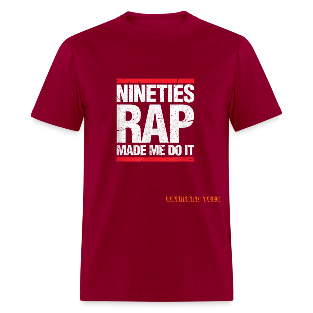 Nineties Rap Unisex Classic T-Shirt - dark red