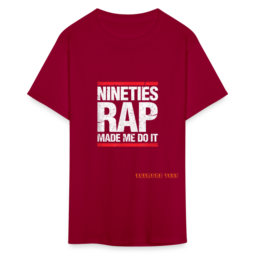 Nineties Rap Unisex Classic T-Shirt - dark red