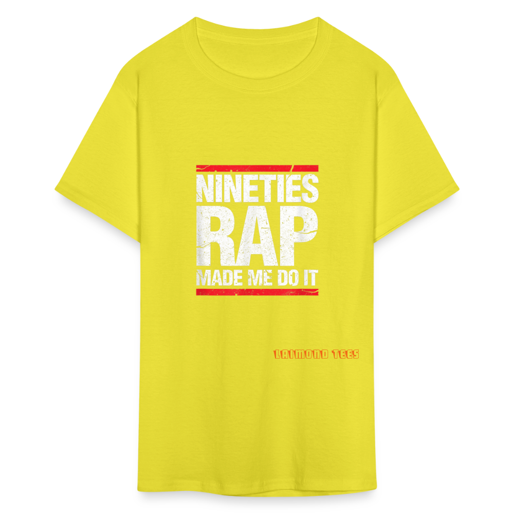 Nineties Rap Unisex Classic T-Shirt - yellow