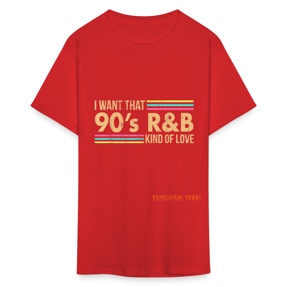 90s R&B Unisex Classic T-Shirt - red