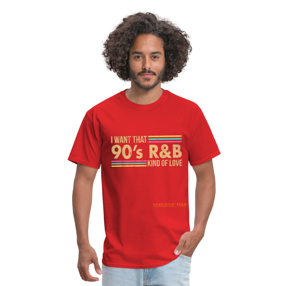 90s R&B Unisex Classic T-Shirt - red
