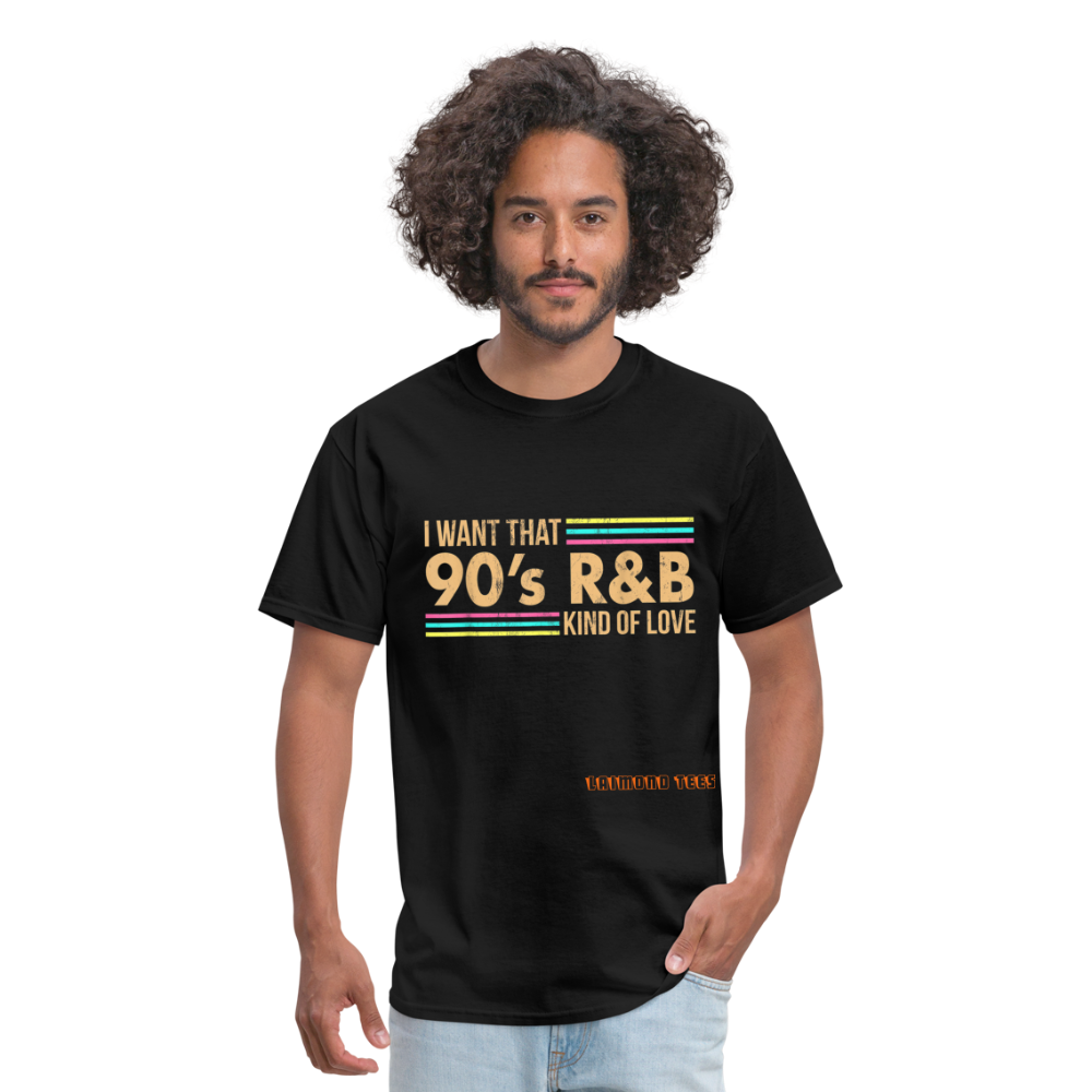 90s R&B Unisex Classic T-Shirt - black