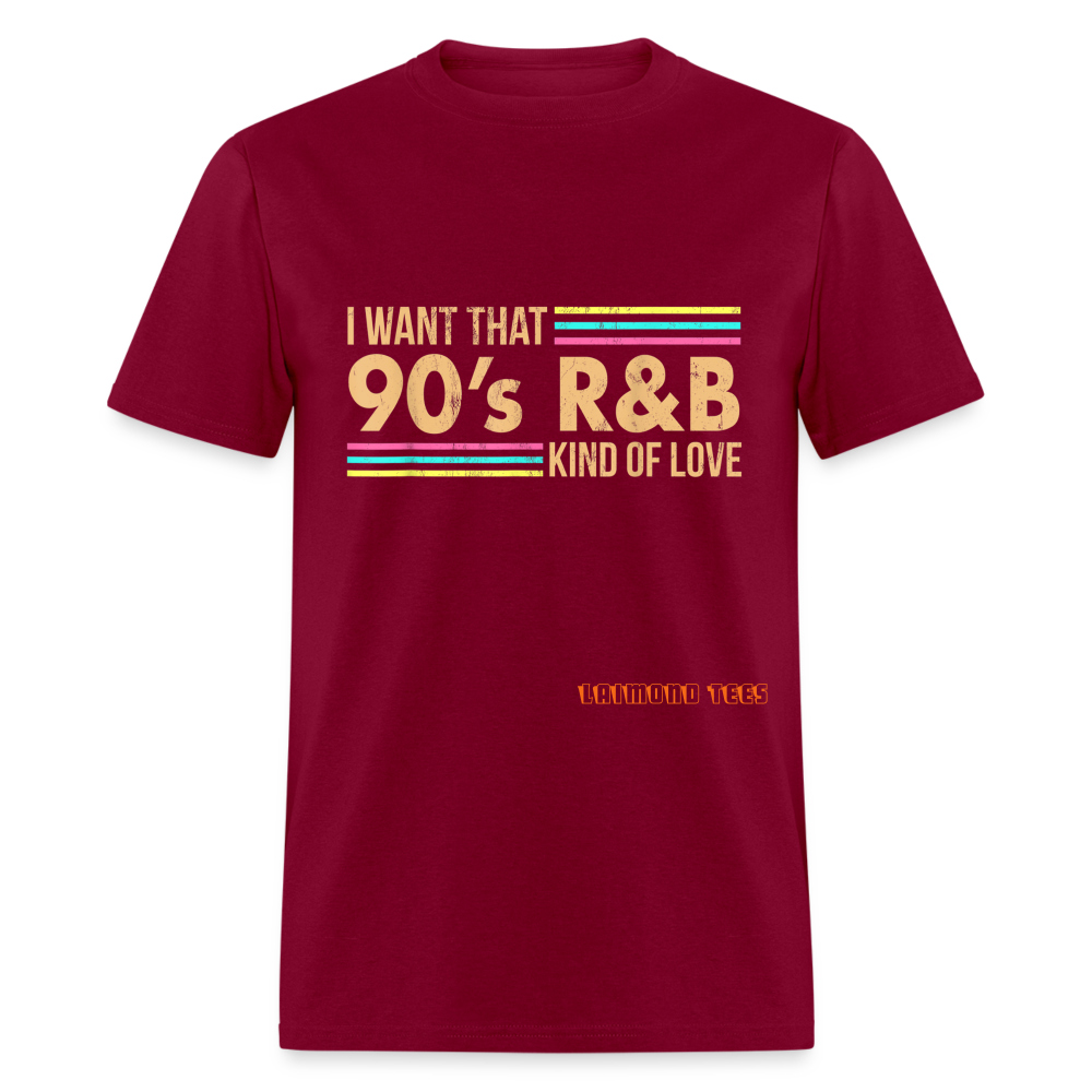 90s R&B Unisex Classic T-Shirt - burgundy