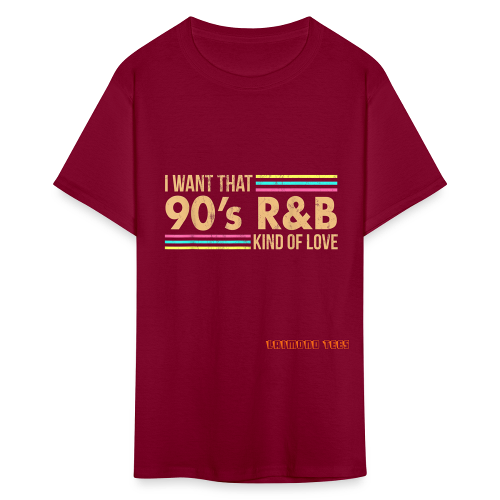90s R&B Unisex Classic T-Shirt - burgundy