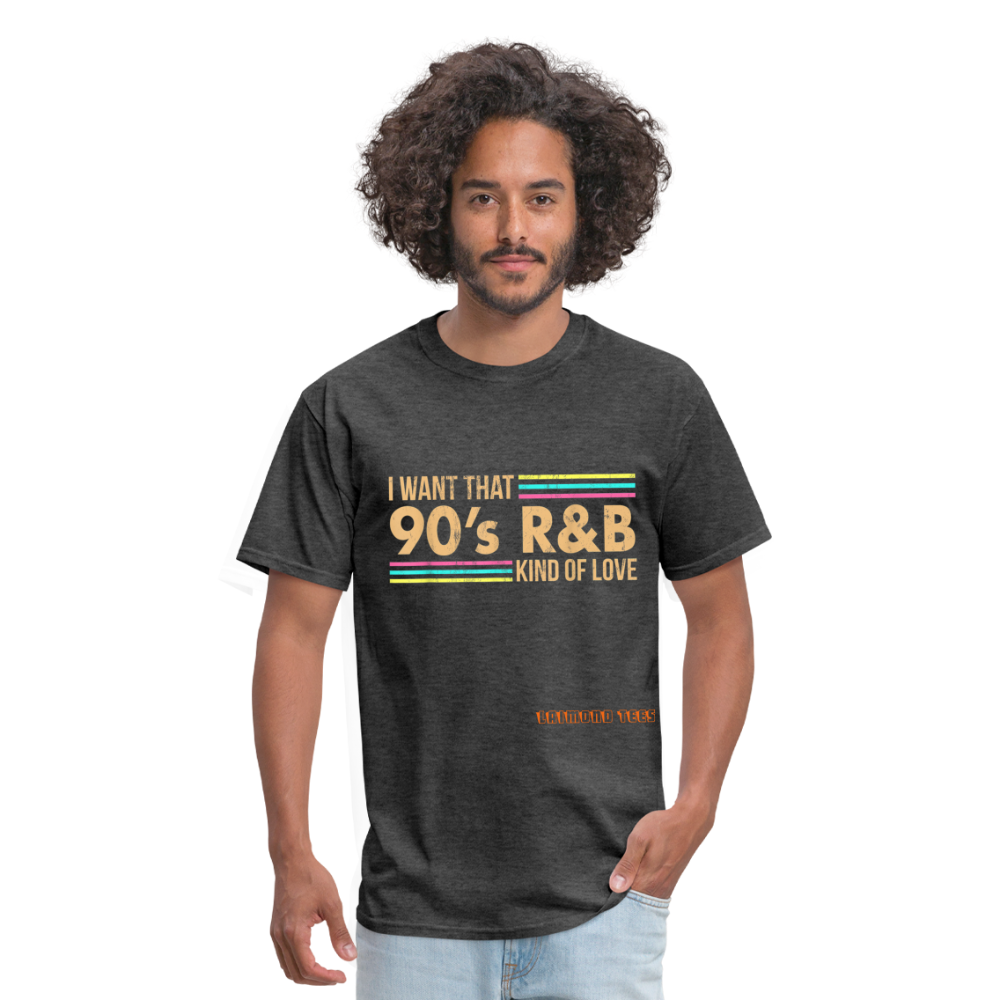 90s R&B Unisex Classic T-Shirt - heather black