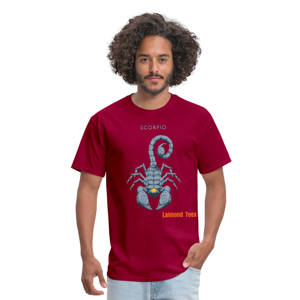 Scorpio/Unisex Classic T-Shirt - dark red