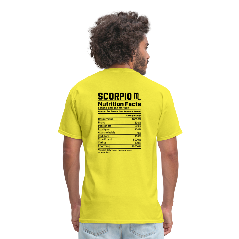 Scorpio/Unisex Classic T-Shirt - yellow