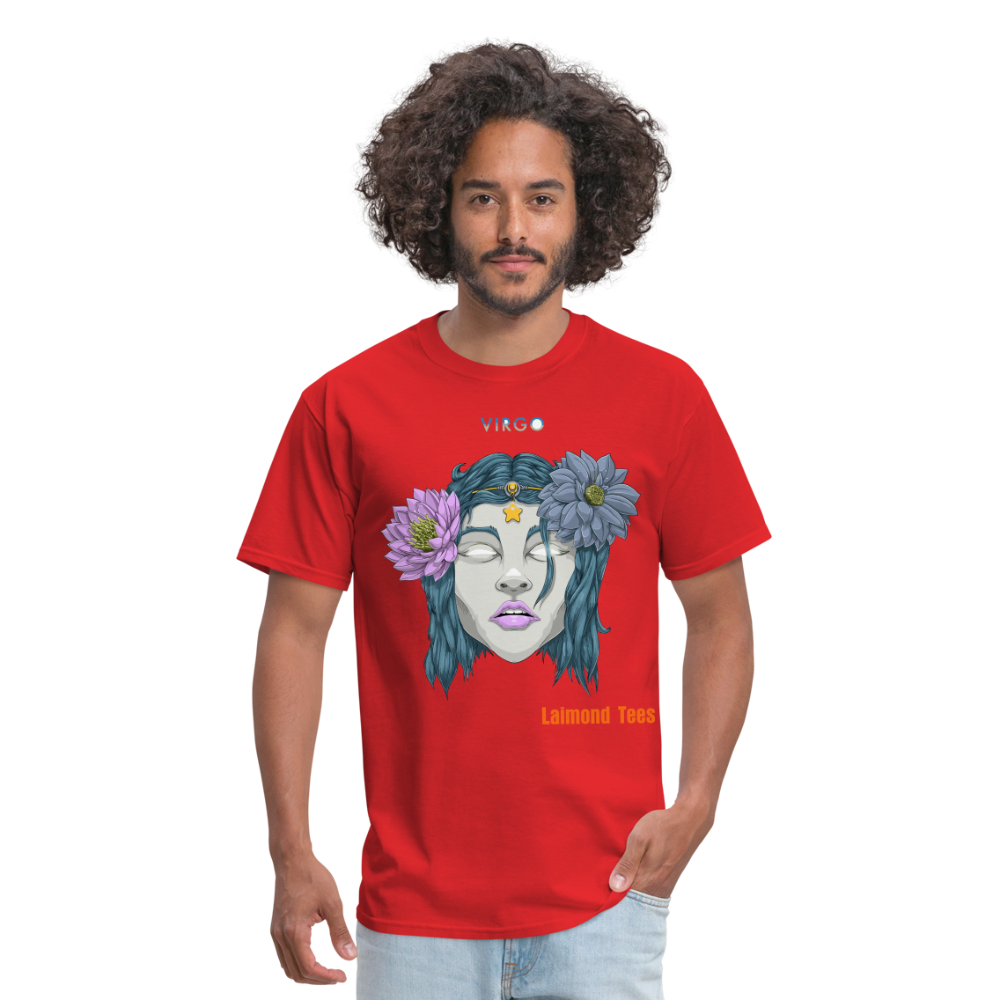 Virgo/Unisex Classic T-Shirt - red