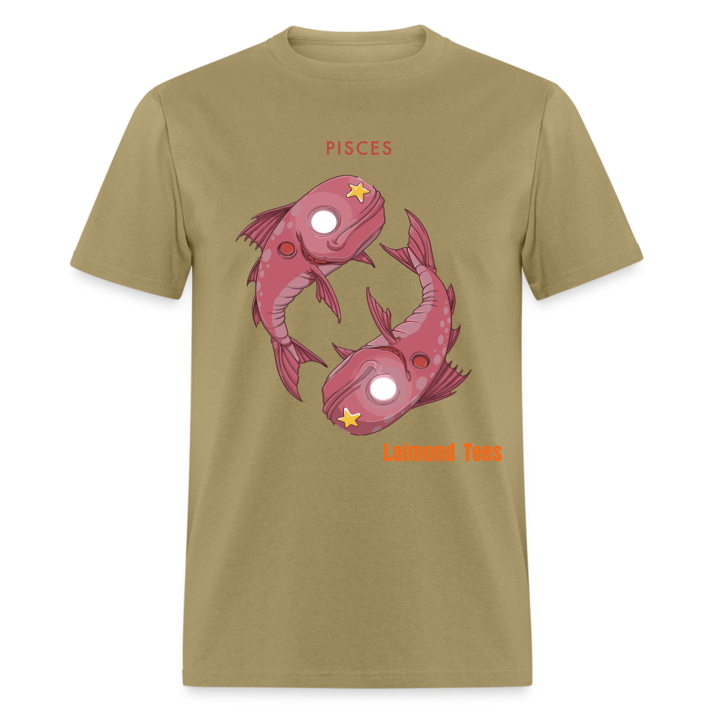 Pisces/Unisex Classic T-Shirt - khaki