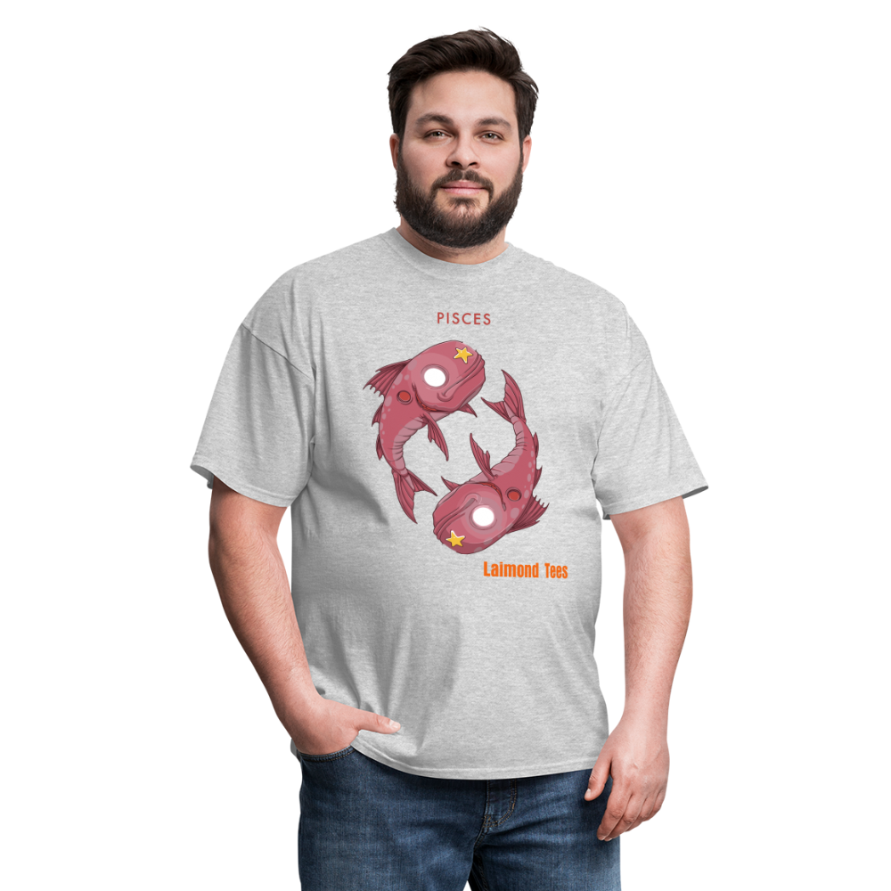 Pisces/Unisex Classic T-Shirt - heather gray