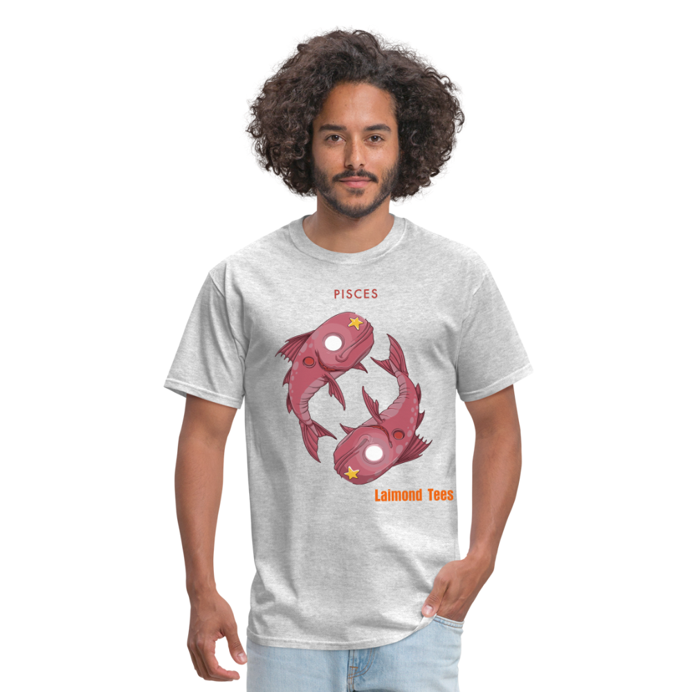 Pisces/Unisex Classic T-Shirt - heather gray