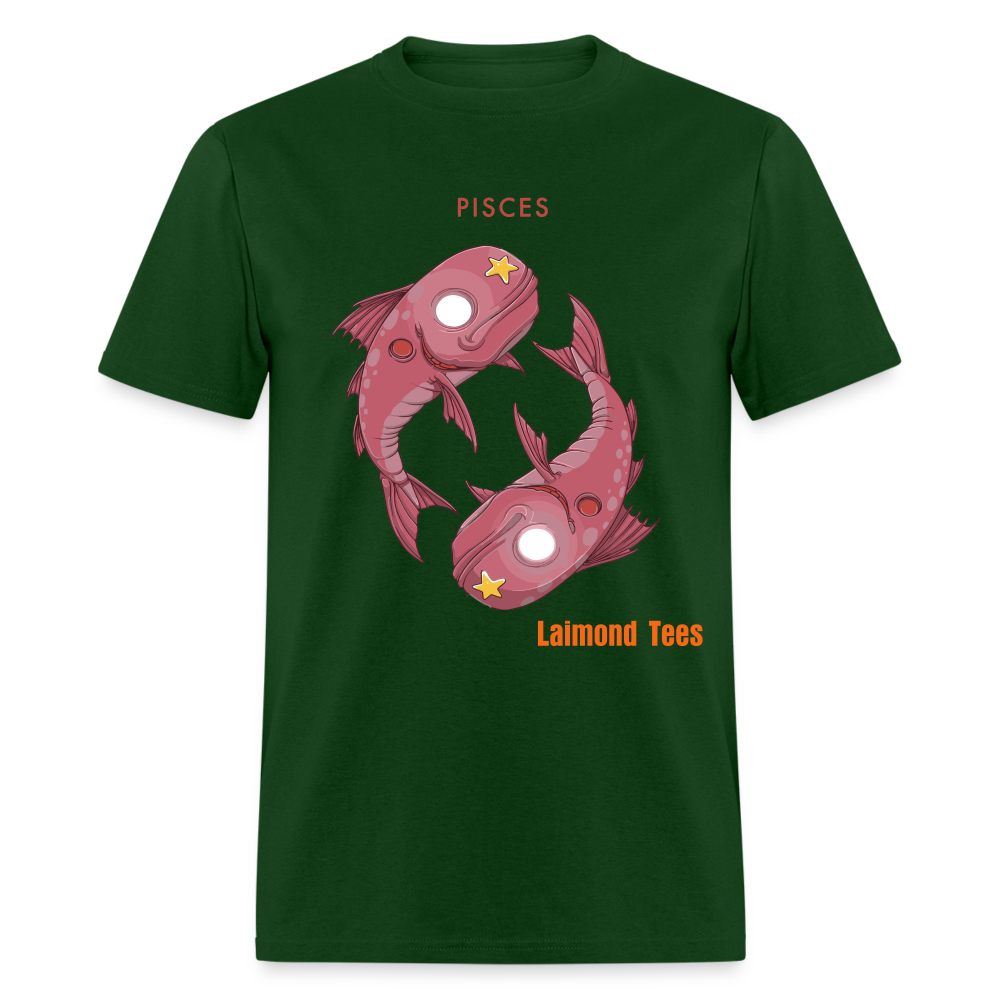 Pisces/Unisex Classic T-Shirt - forest green