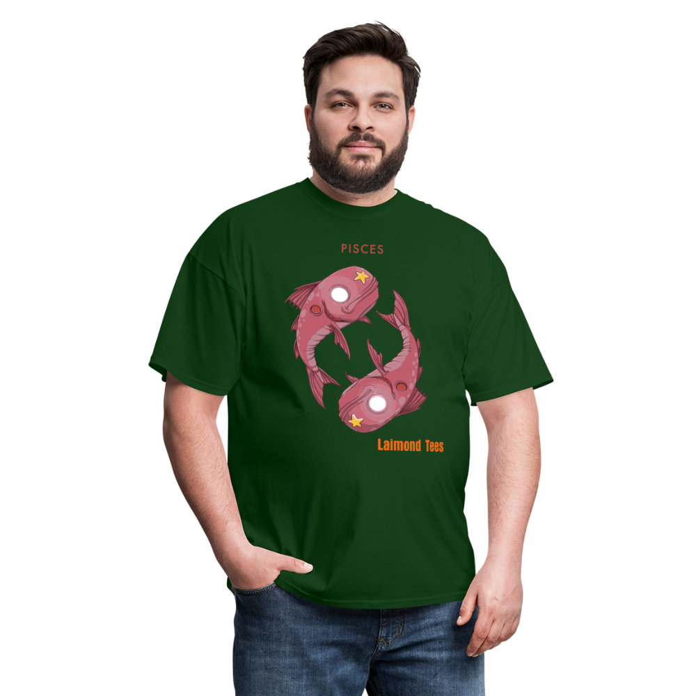 Pisces/Unisex Classic T-Shirt - forest green