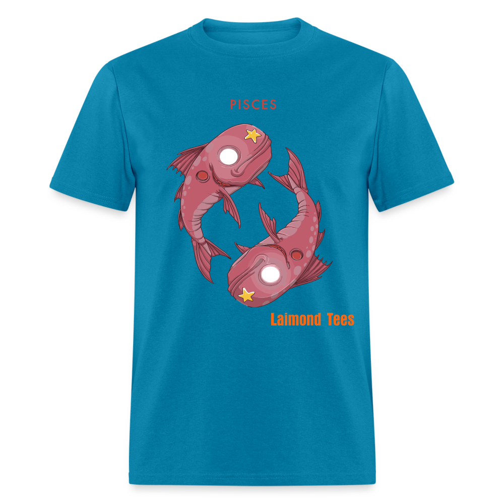 Pisces/Unisex Classic T-Shirt - turquoise