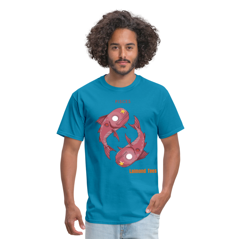 Pisces/Unisex Classic T-Shirt - turquoise