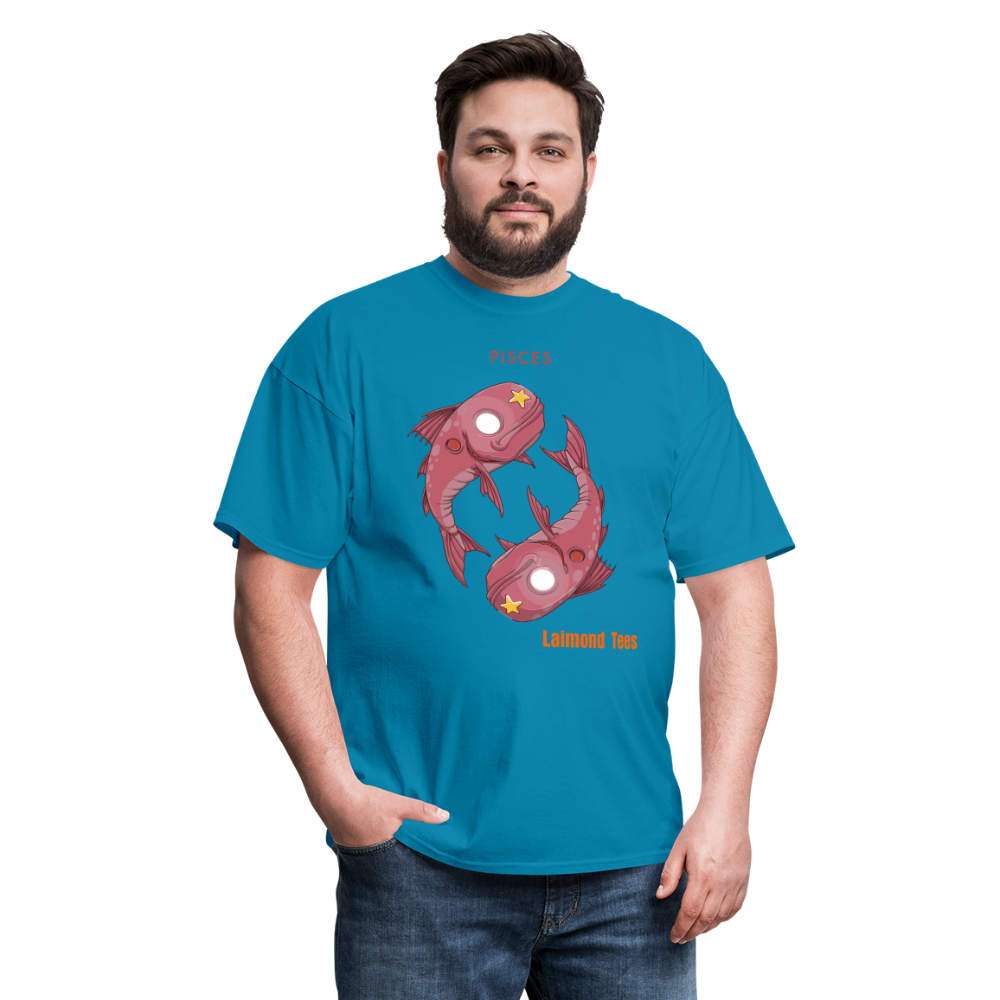 Pisces/Unisex Classic T-Shirt - turquoise