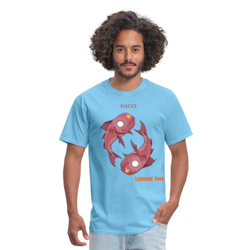 Pisces/Unisex Classic T-Shirt - aquatic blue
