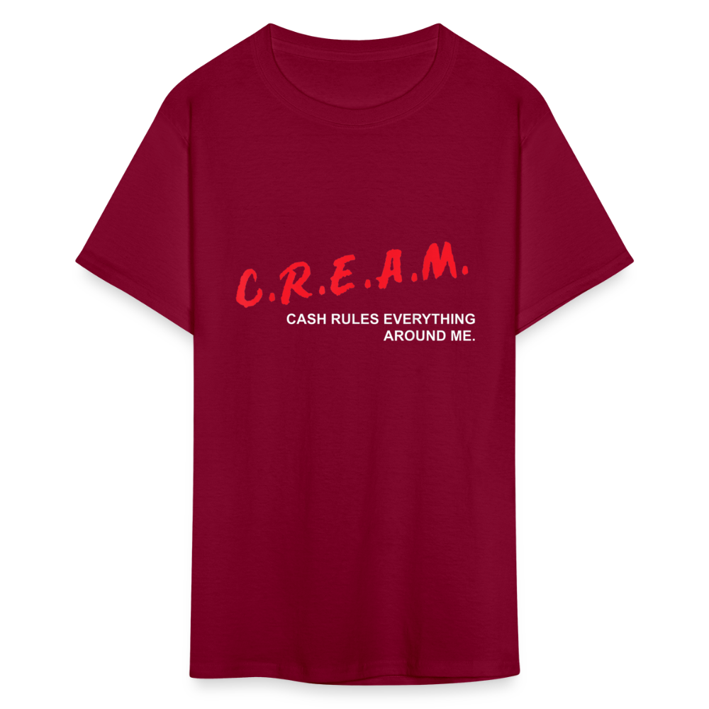 C.R.E.A.M. Classic T-Shirt - burgundy