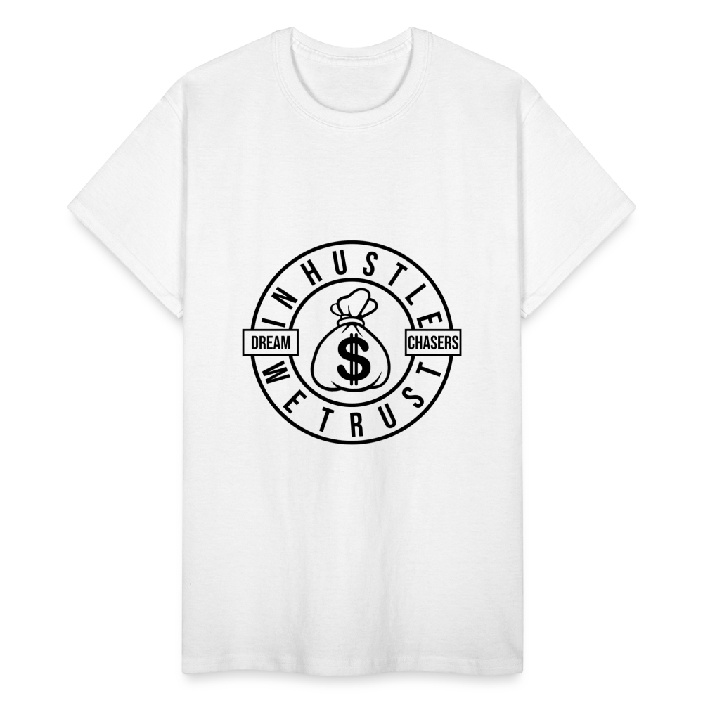 "In Hustle" Gildan Ultra Cotton Adult T-Shirt - white