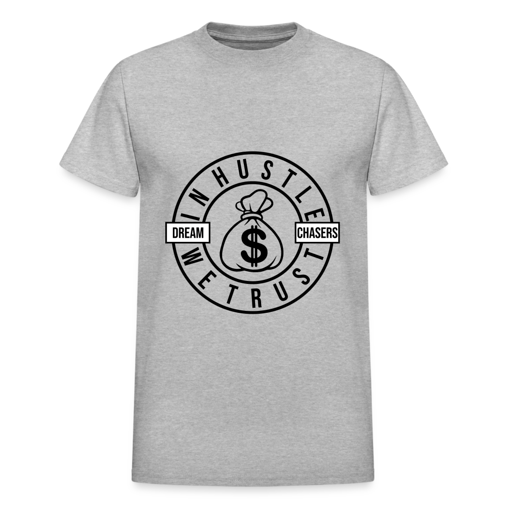 "In Hustle" Gildan Ultra Cotton Adult T-Shirt - heather gray