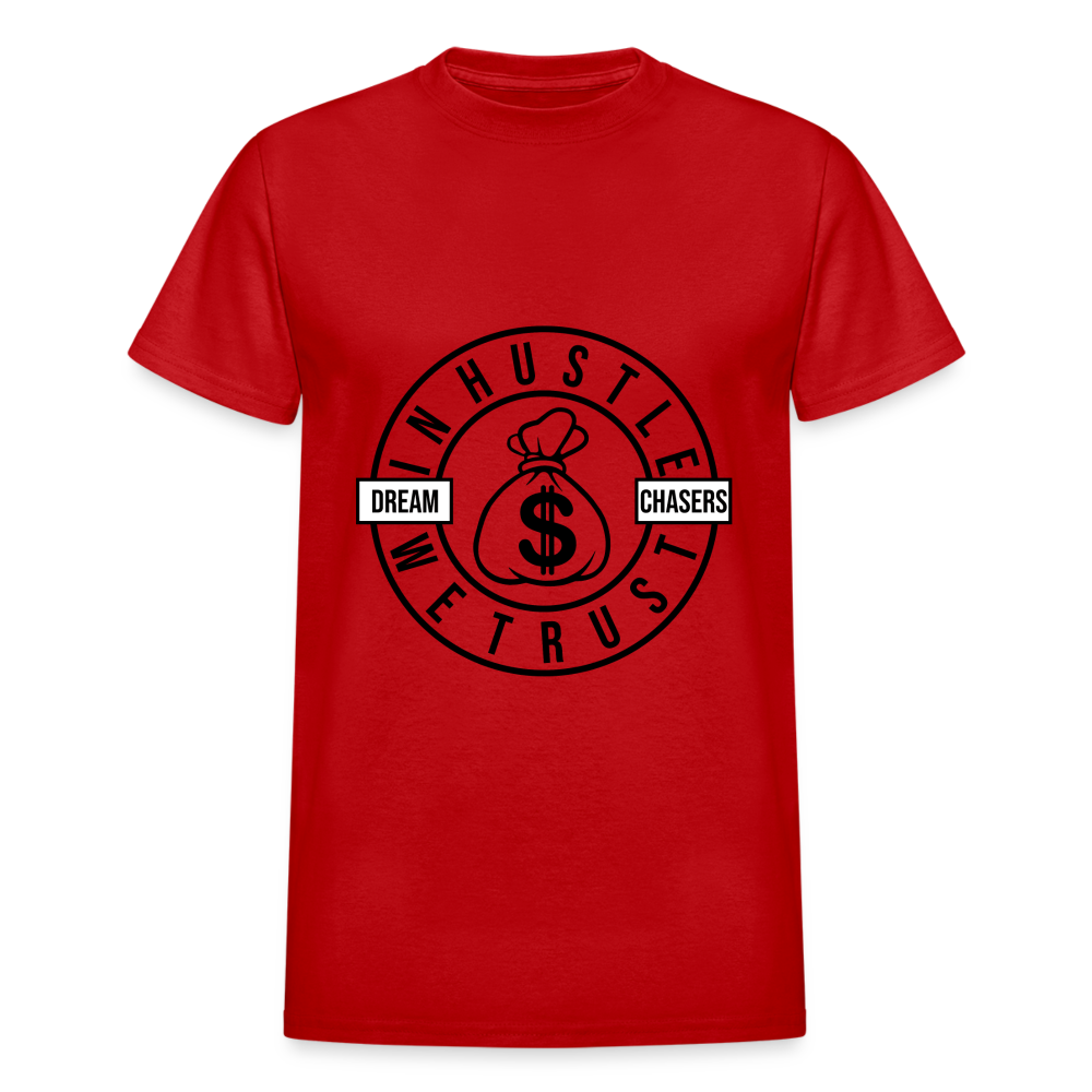 "In Hustle" Gildan Ultra Cotton Adult T-Shirt - red