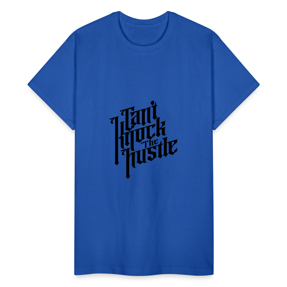 "Cant Knock the Hustle" Gildan Ultra Cotton Adult T-Shirt - royal blue